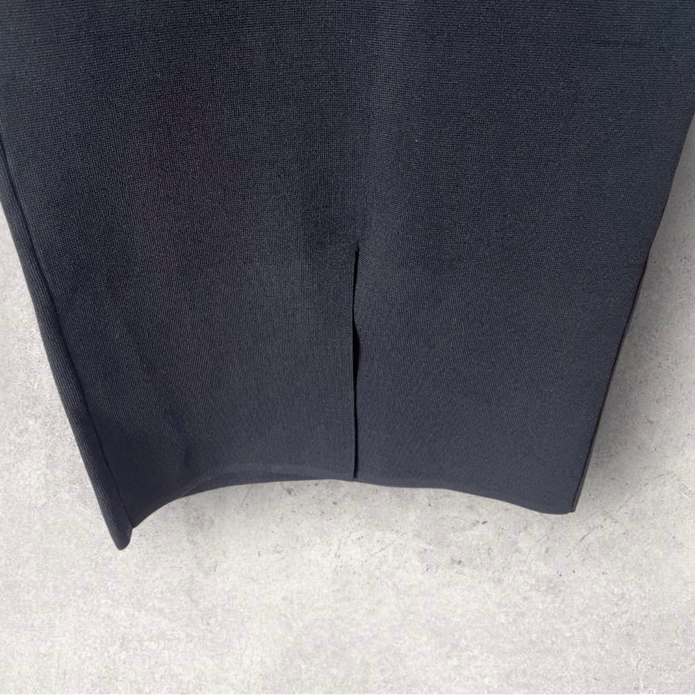 House of Harlow 1960 Black Bodycon Scoop Neck Midi Dress Size XS - Picture 7 of 10
